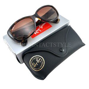 NEW Ray-Ban Jackie Ohh Tortoise Brown Frame Gradient Polarized Lens RB4101 58-17